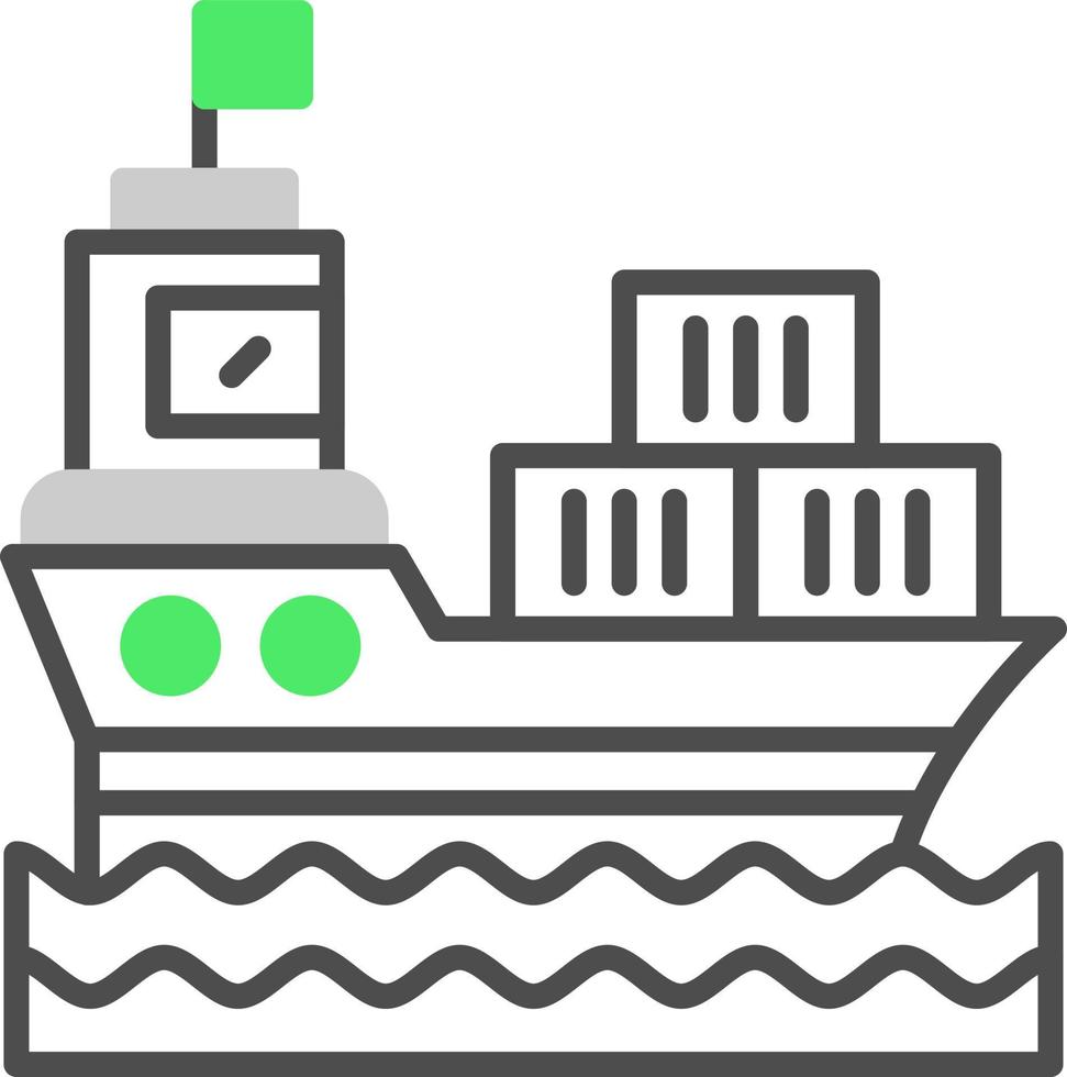 Ship Creative Icon Design vector