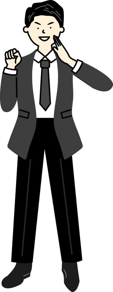male office worker vector