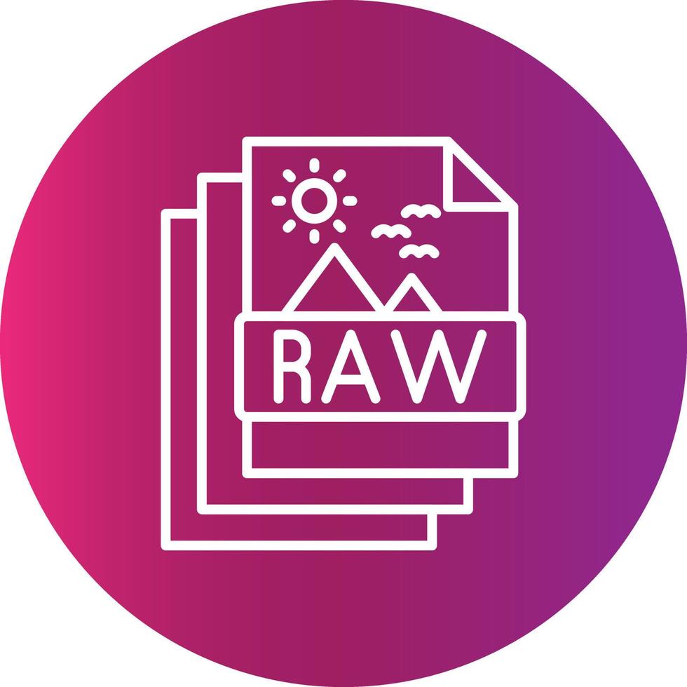 Raw Creative Icon Design vector