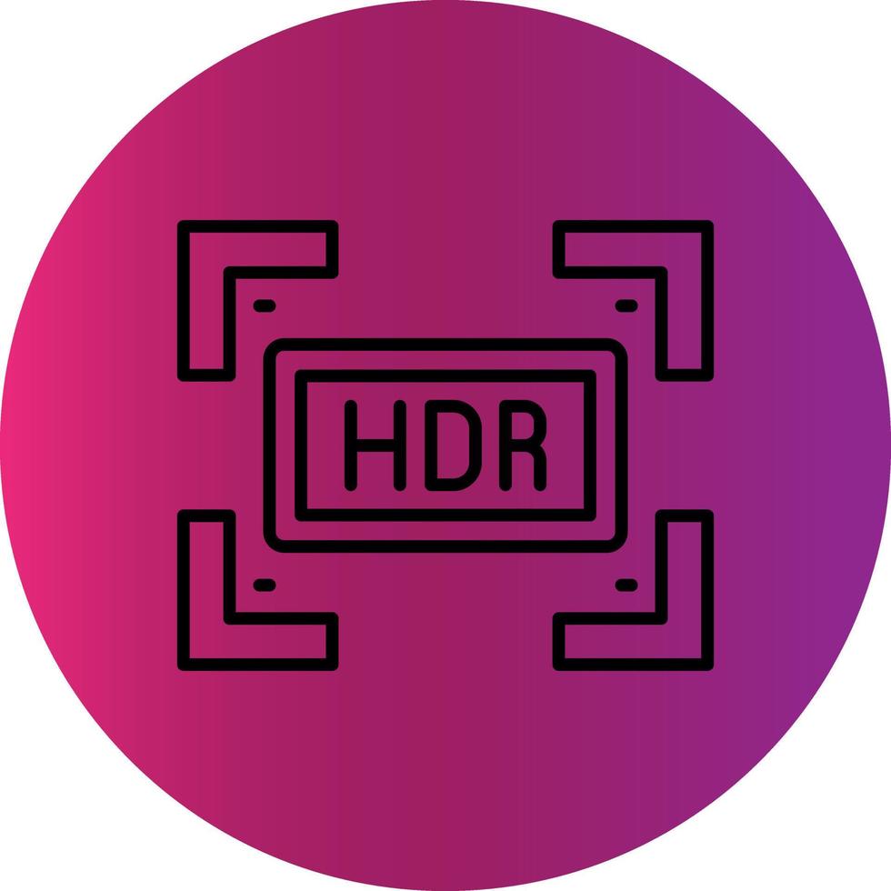 Hdr Creative Icon Design vector