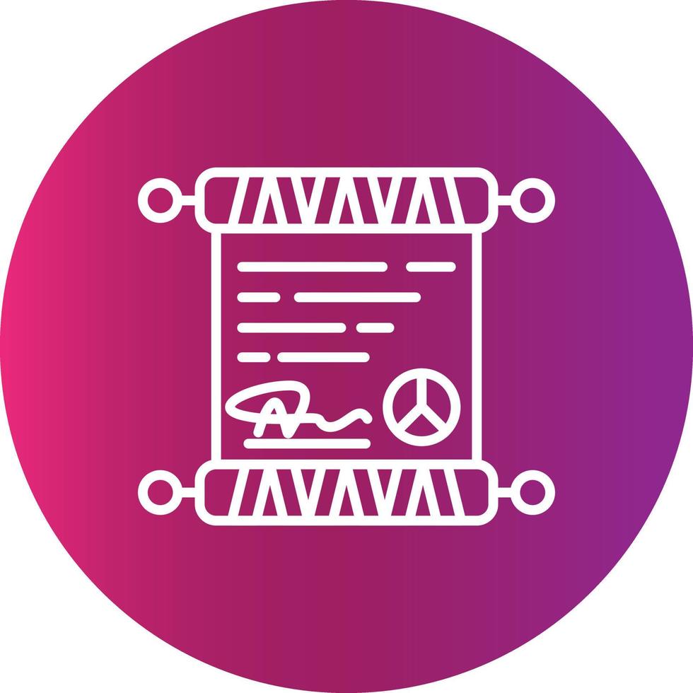 diseño de icono creativo de tratado de paz vector