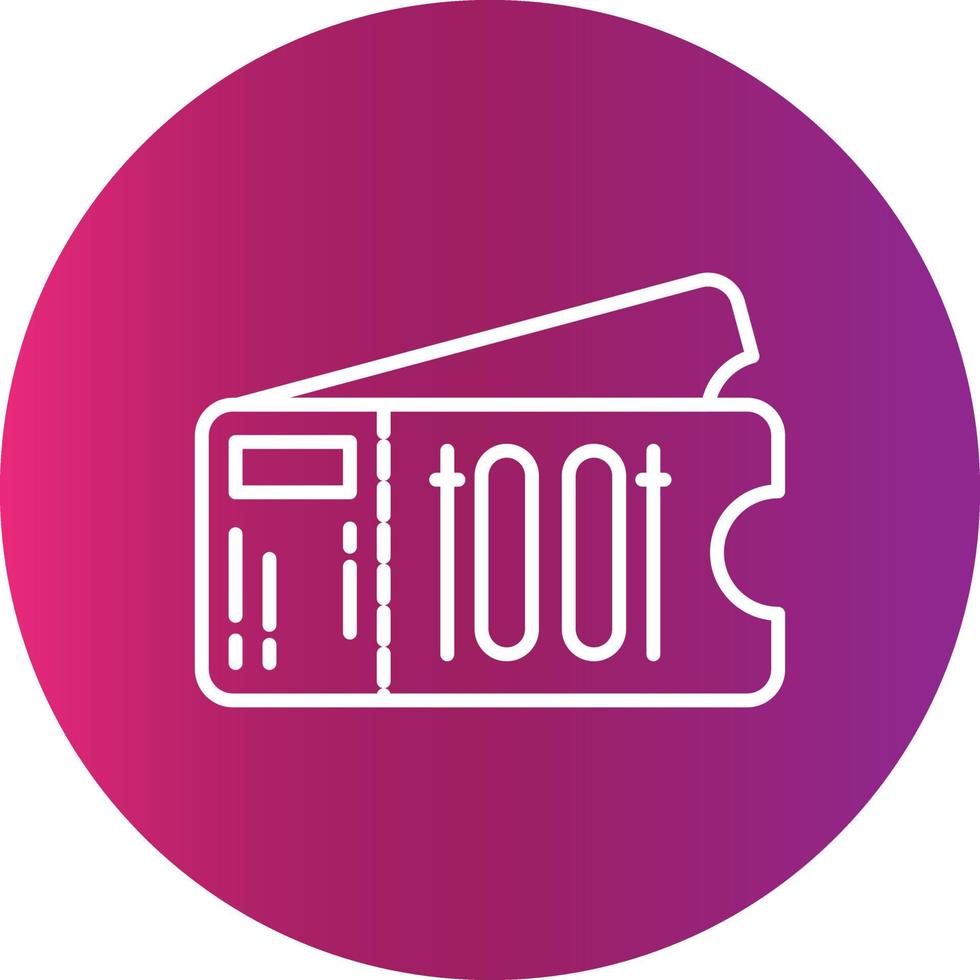 Ticket Creative Icon Design vector