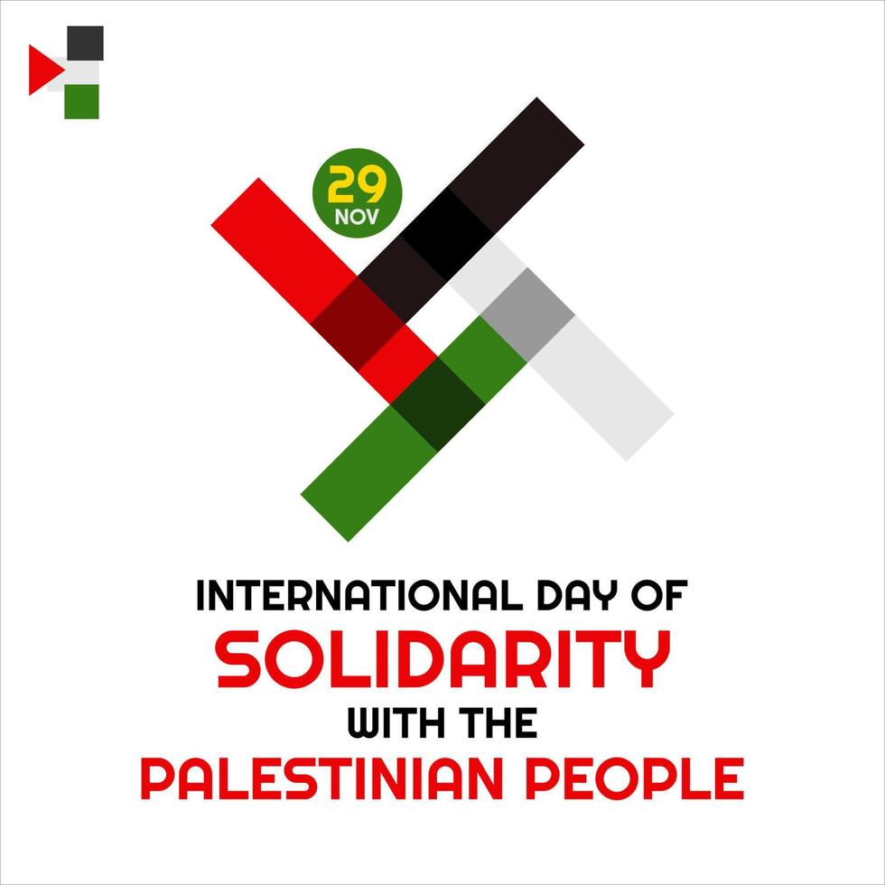 Solidarity with the Palestinian People vector