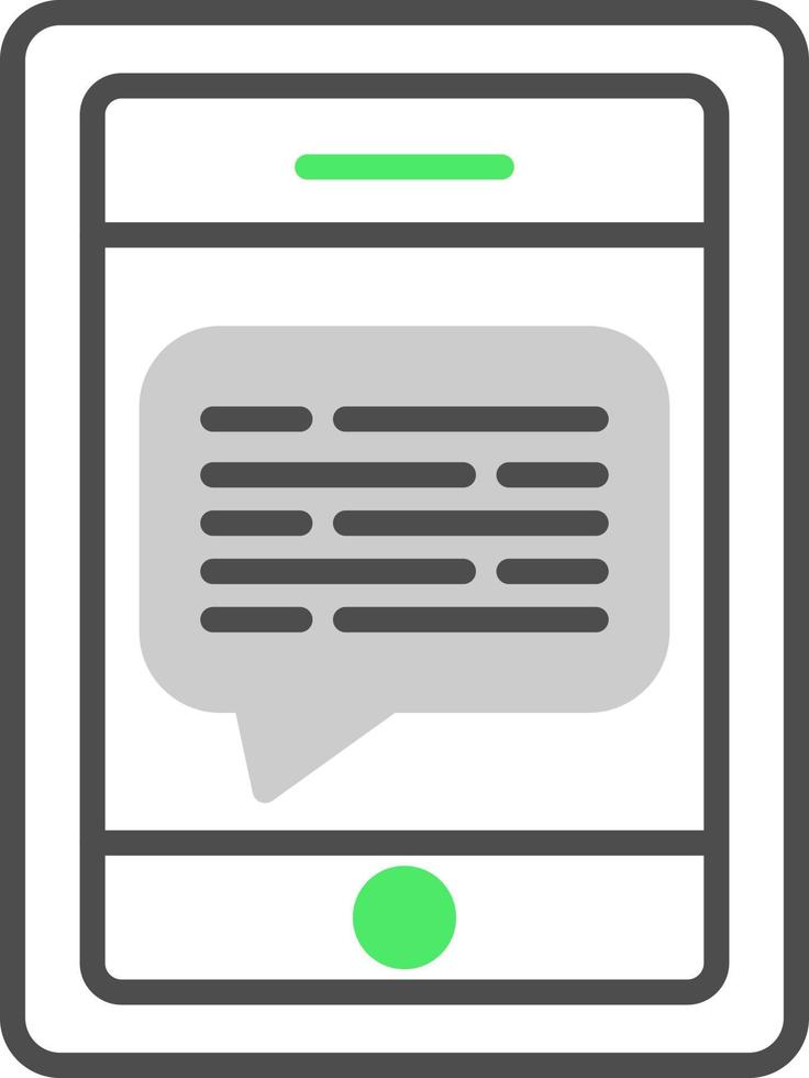 Message On Phone Creative Icon Design vector