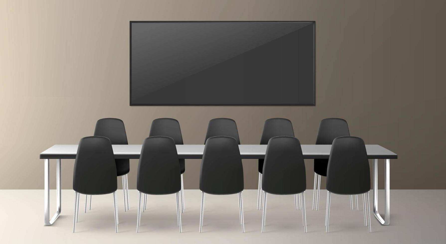 Boardroom for business meetings and conference vector