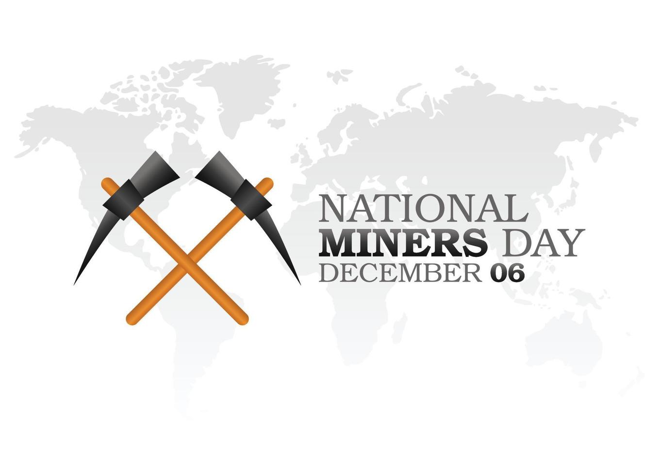 vector graphic of national miners day good for national miners day