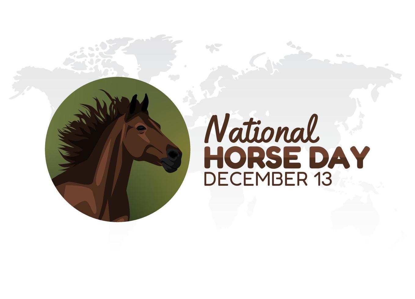 vector graphic of national horse day good for national horse day
