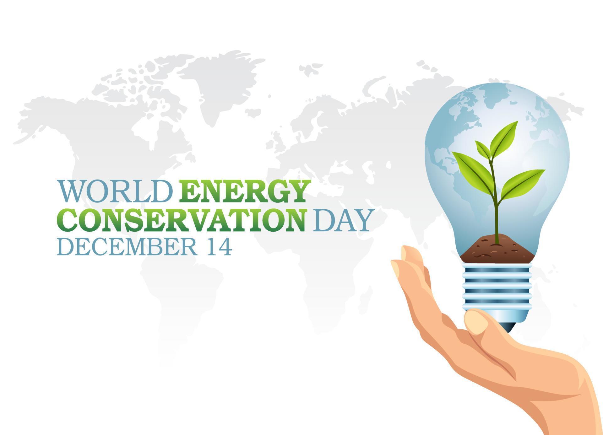 vector graphic of world energy conservation day good for world energy