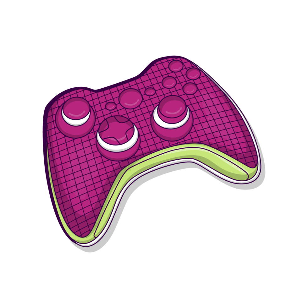 Gaming console illustration isolated on png transparent background