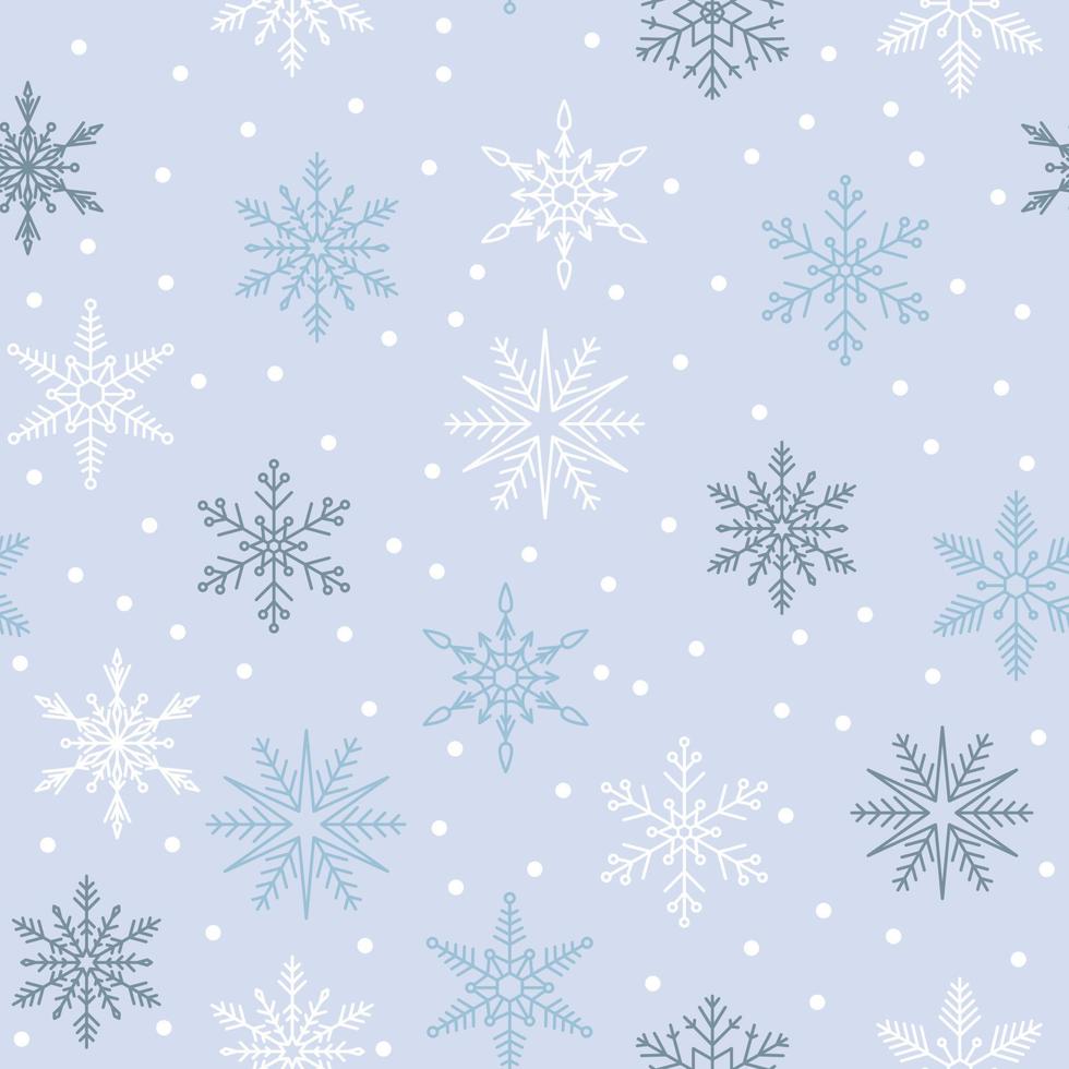 Light pattern with snowflakes vector