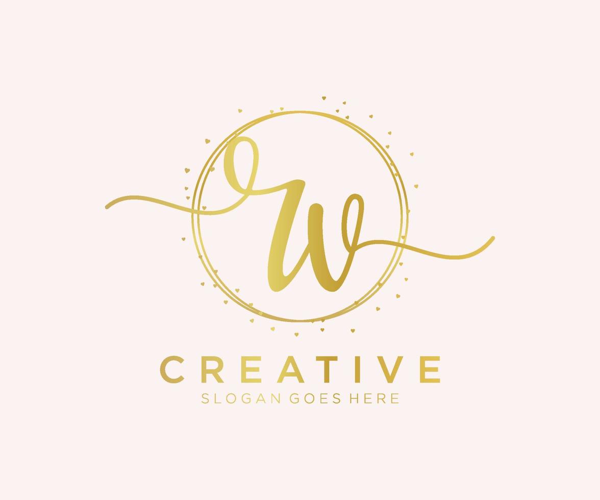 Initial RV feminine logo. Usable for Nature, Salon, Spa, Cosmetic and Beauty Logos. Flat Vector Logo Design Template Element.