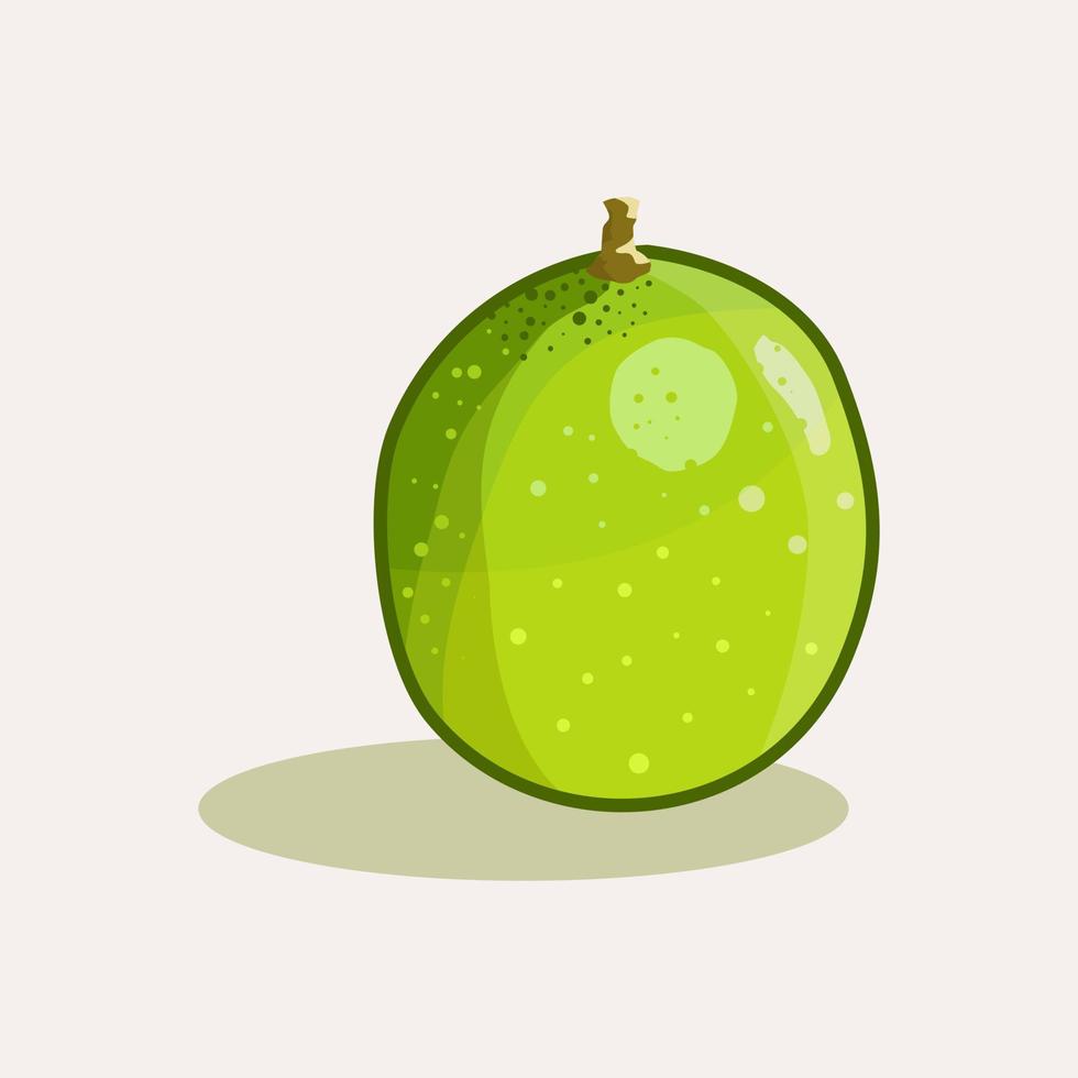 ilustración de dibujos animados dibujados a mano de fruta de lima fresca vector