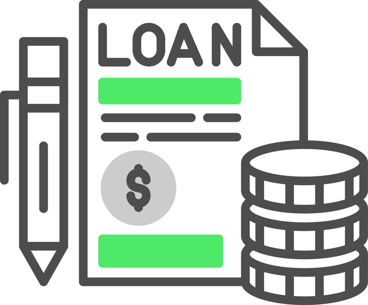 Loan Creative Icon Design vector