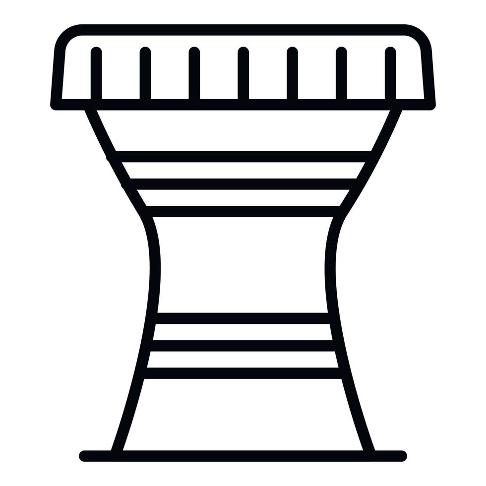 Brazil drums icon, outline style vector