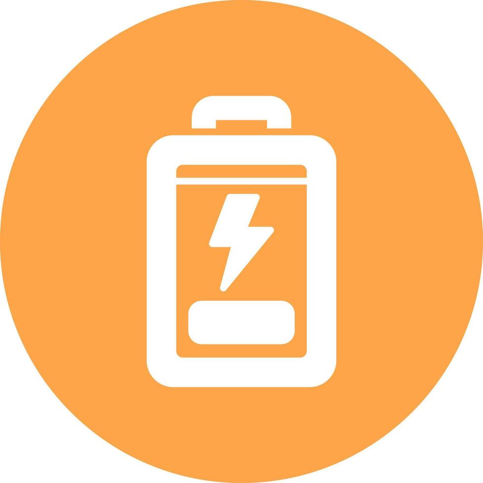 Low Battery Creative Icon Design vector