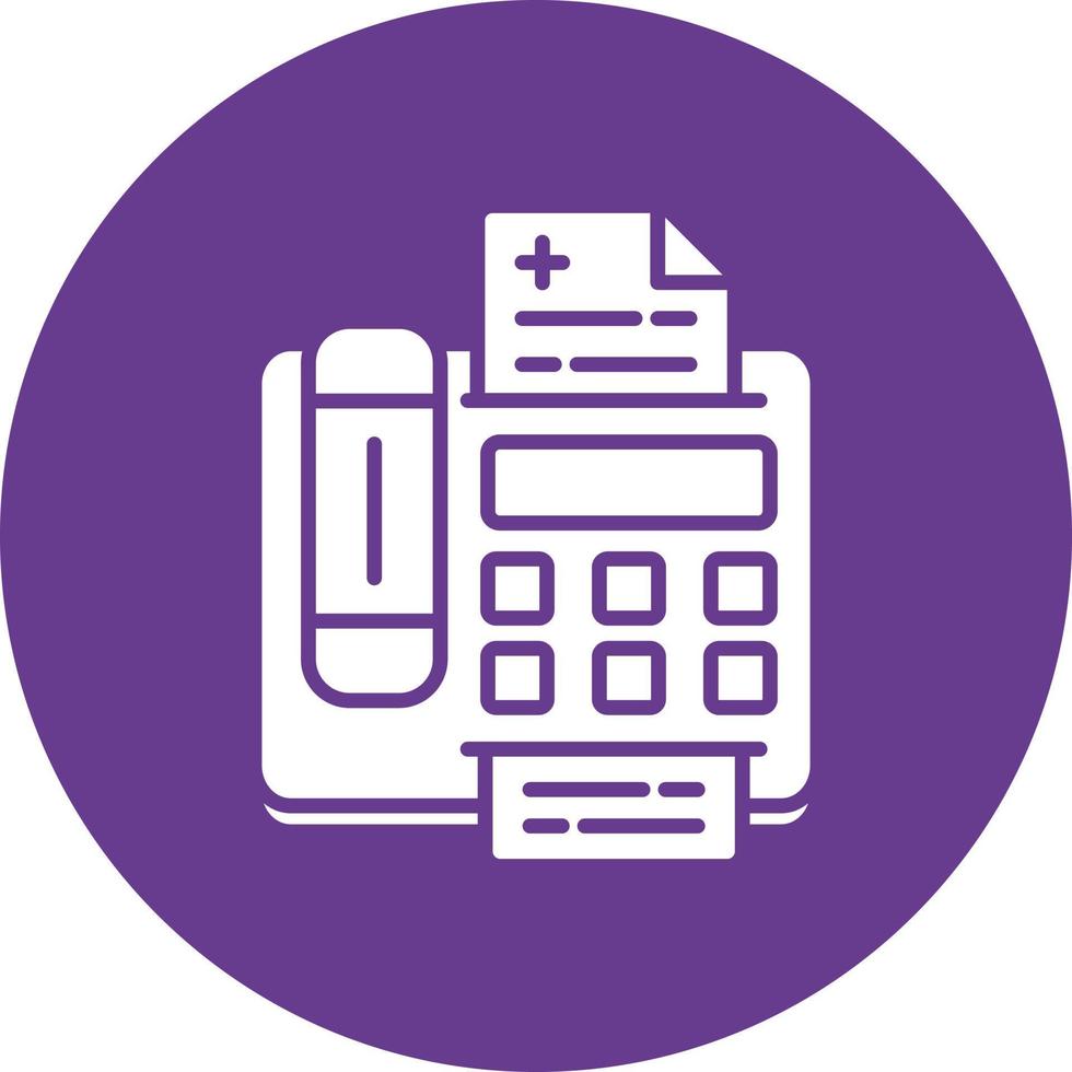 Fax Machine Creative Icon Design vector