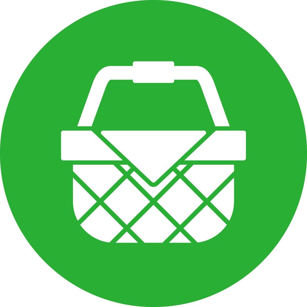Picnic Basket Creative Icon Design vector