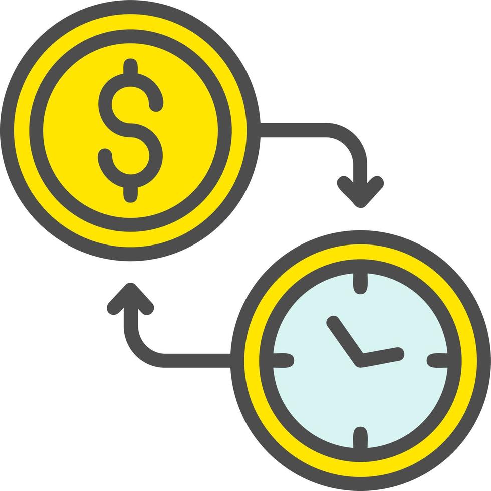 Time Is Money Vector Icon