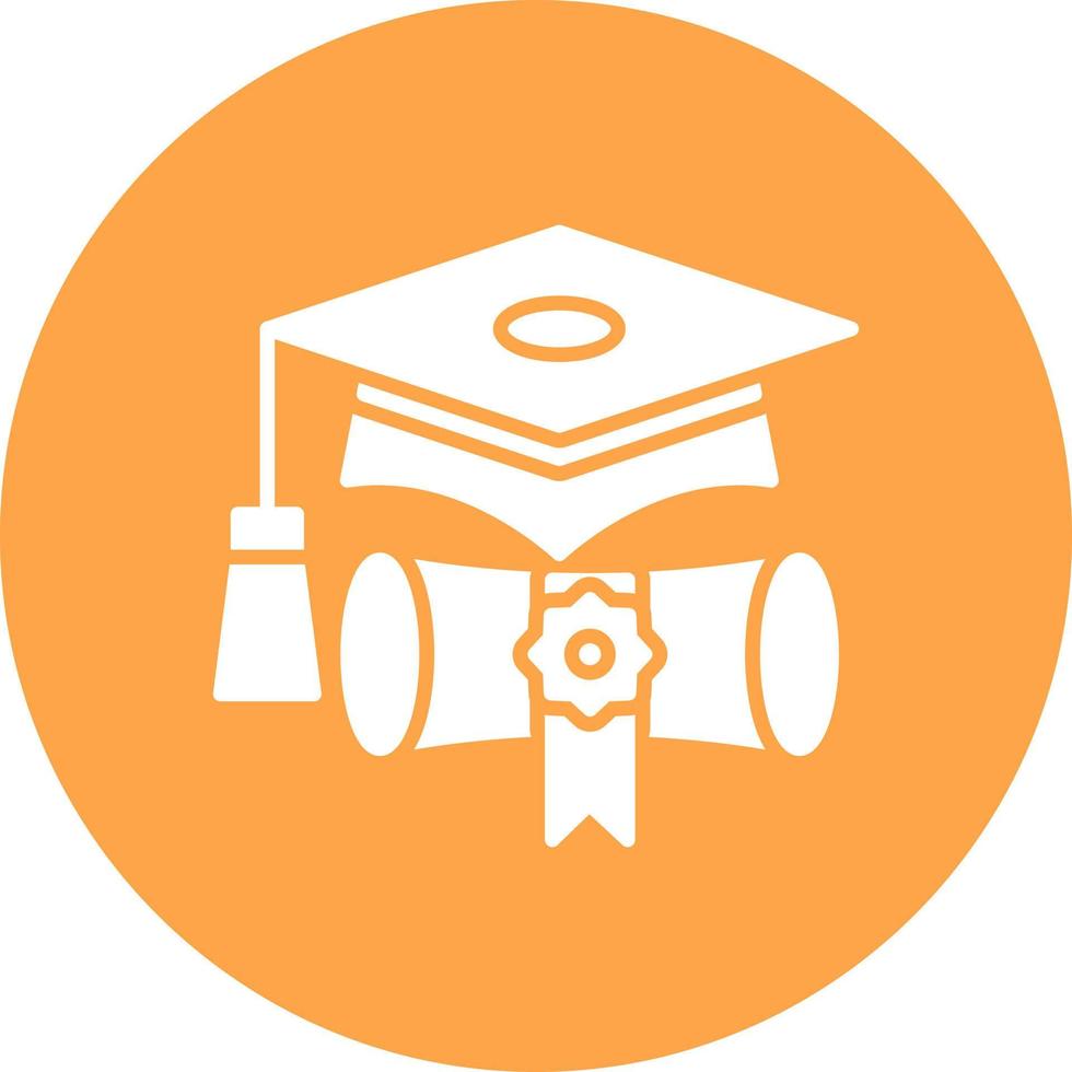 Graduation Cap Creative Icon Design vector