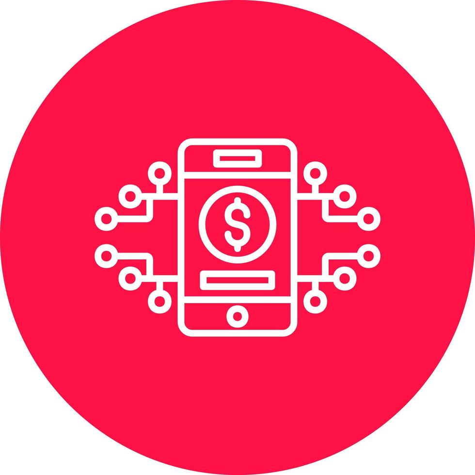 Digital Money Creative Icon Design vector