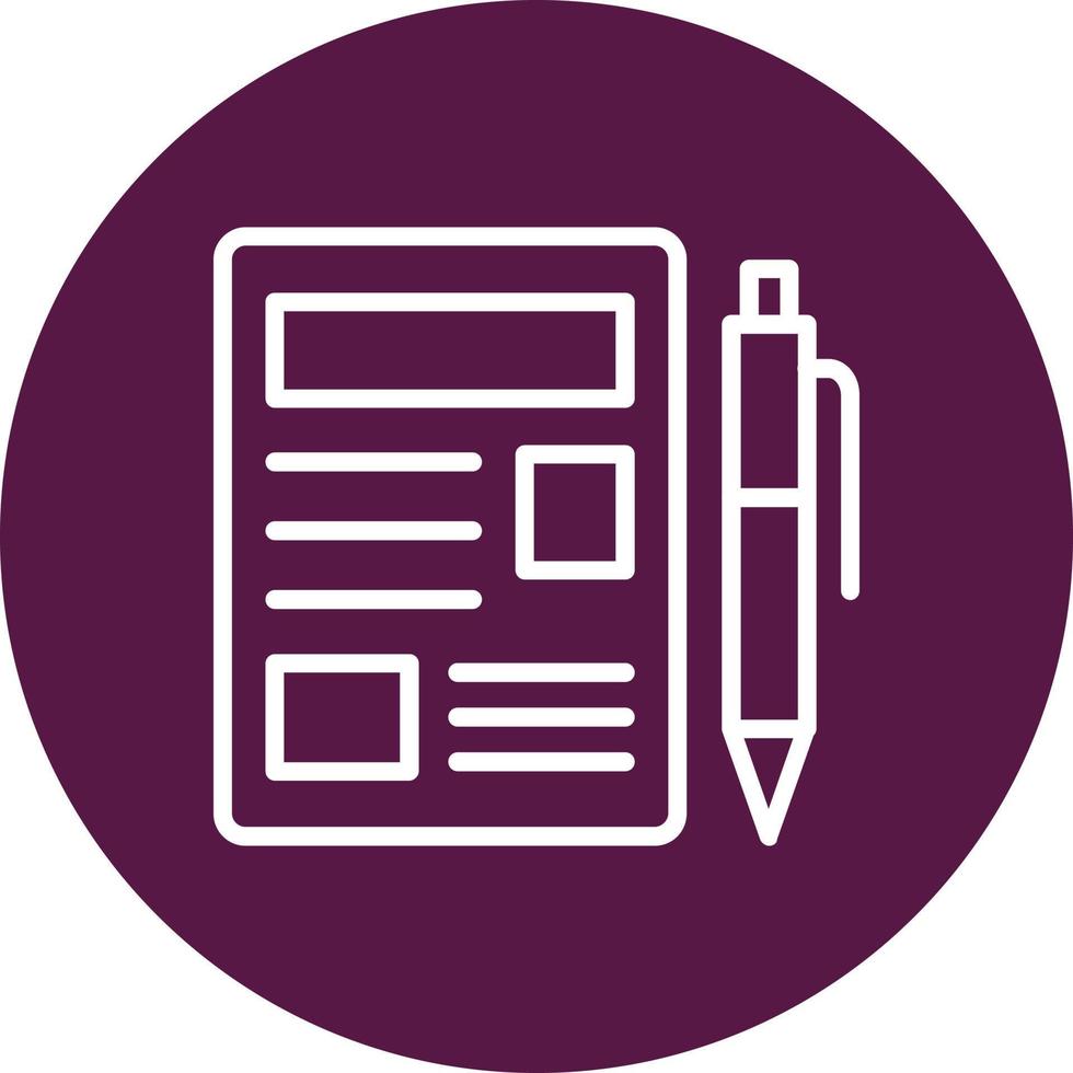 Blogger Vector Icon
