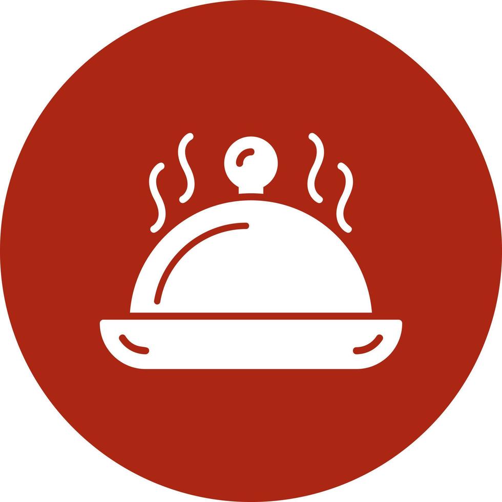 diseño de icono creativo de plato de servir vector