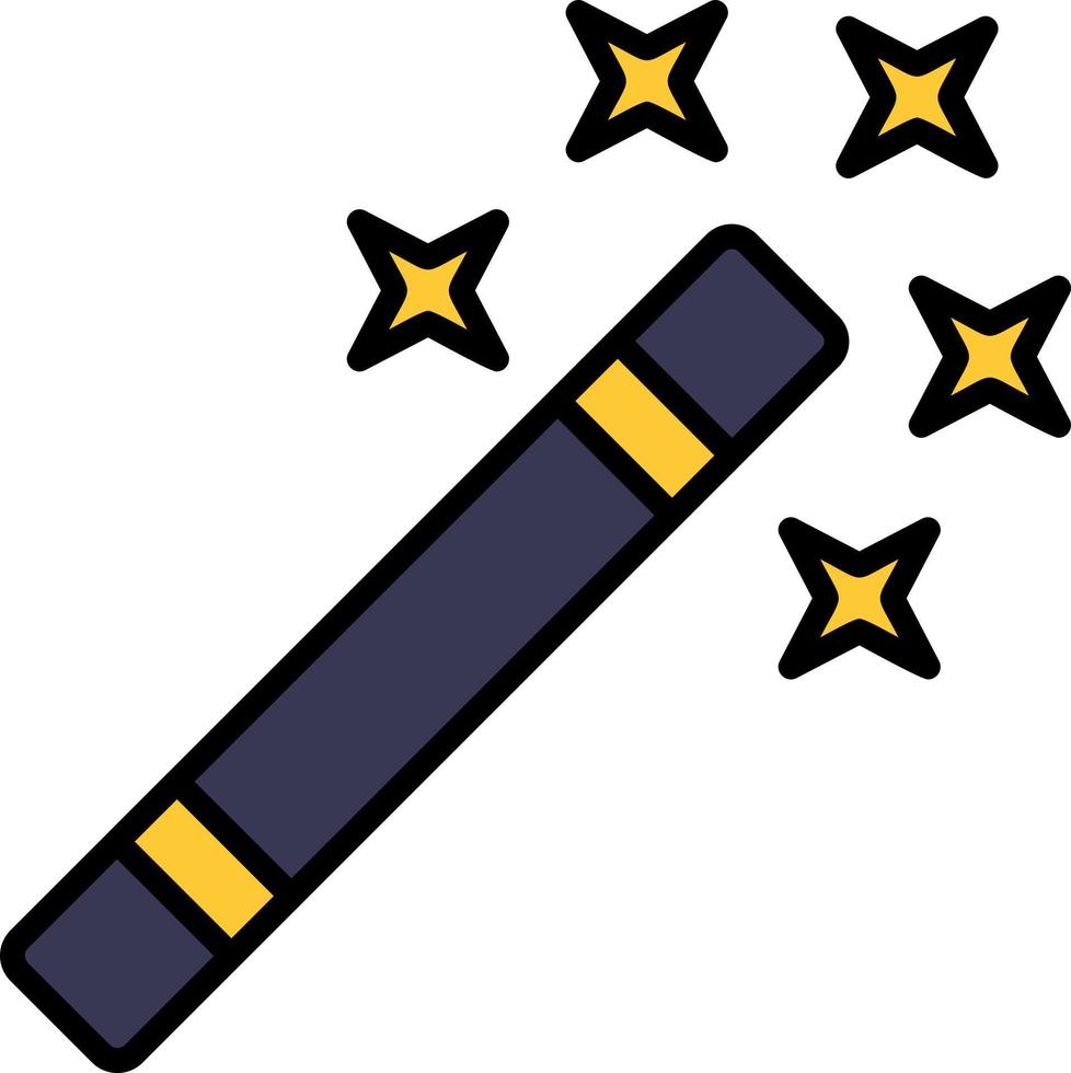 Magic Wand Creative Icon Design vector