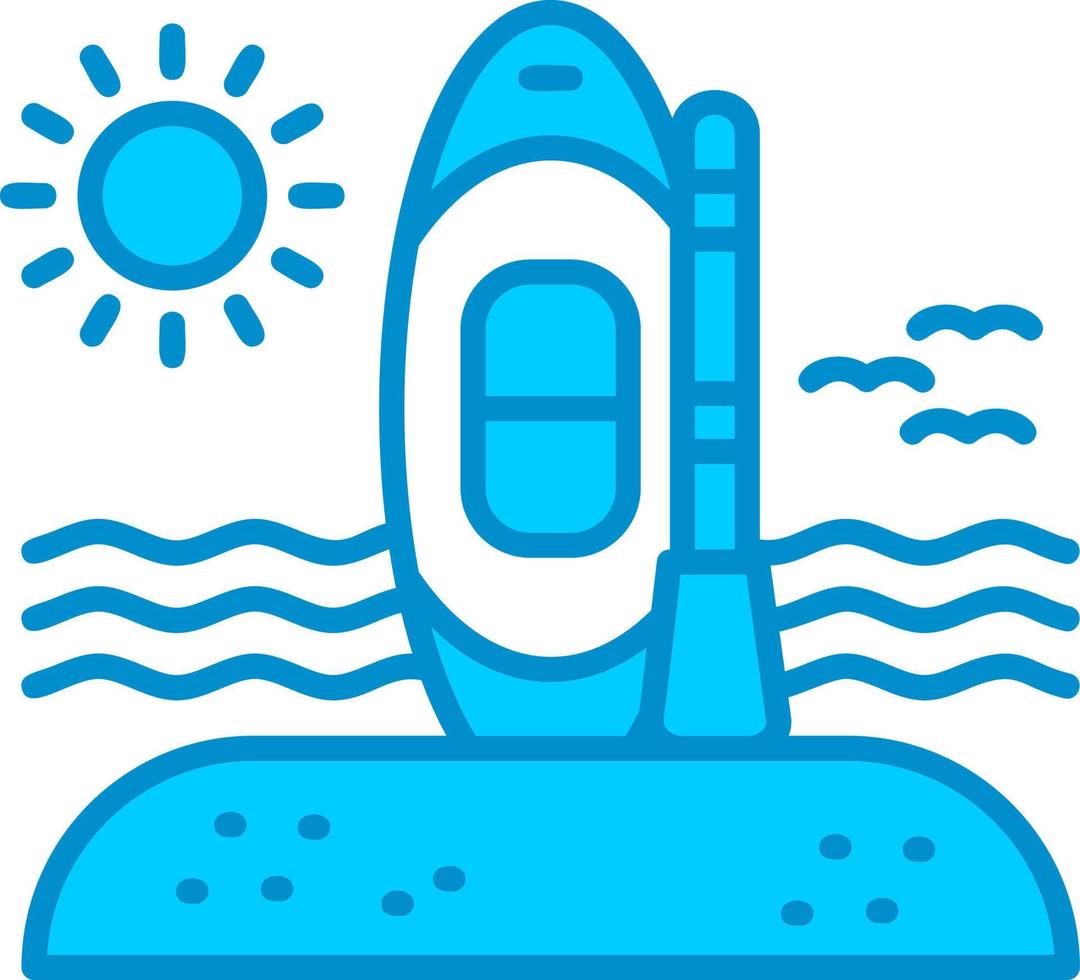 diseño de icono creativo de paddle surf vector