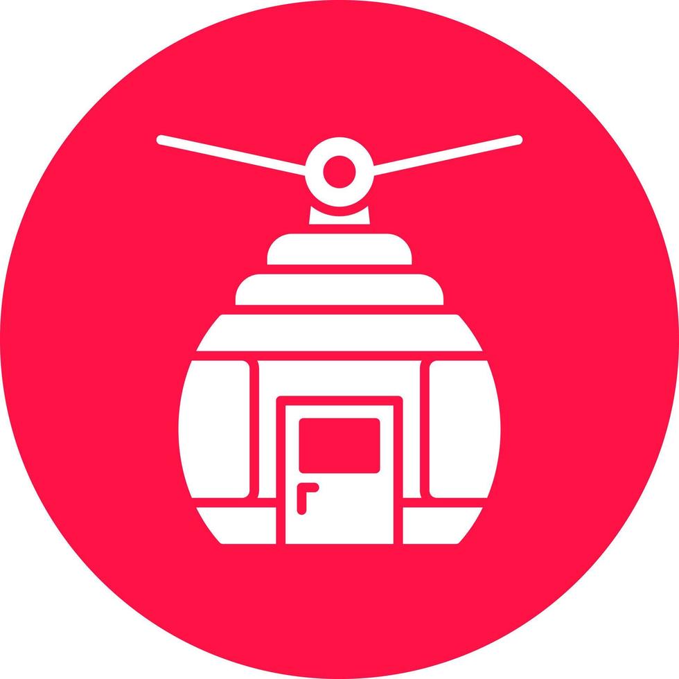 Cable Car Creative Icon Design vector