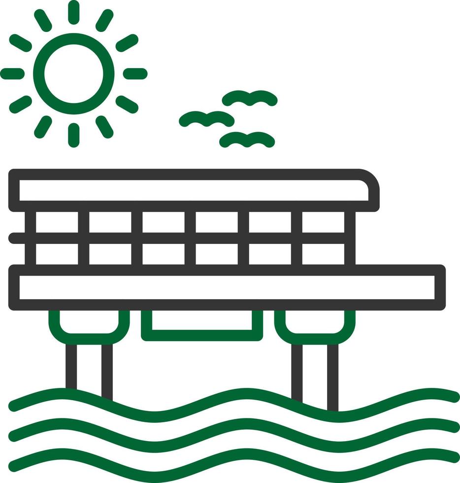 Pier Creative Icon Design vector