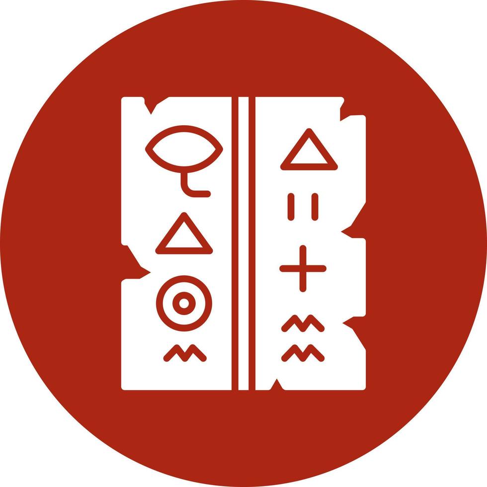 Hieroglyph Creative Icon Design vector