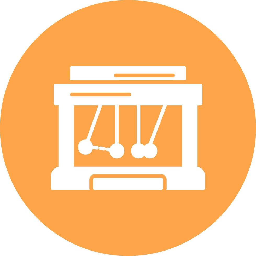Newton Cradle Creative Icon Design vector
