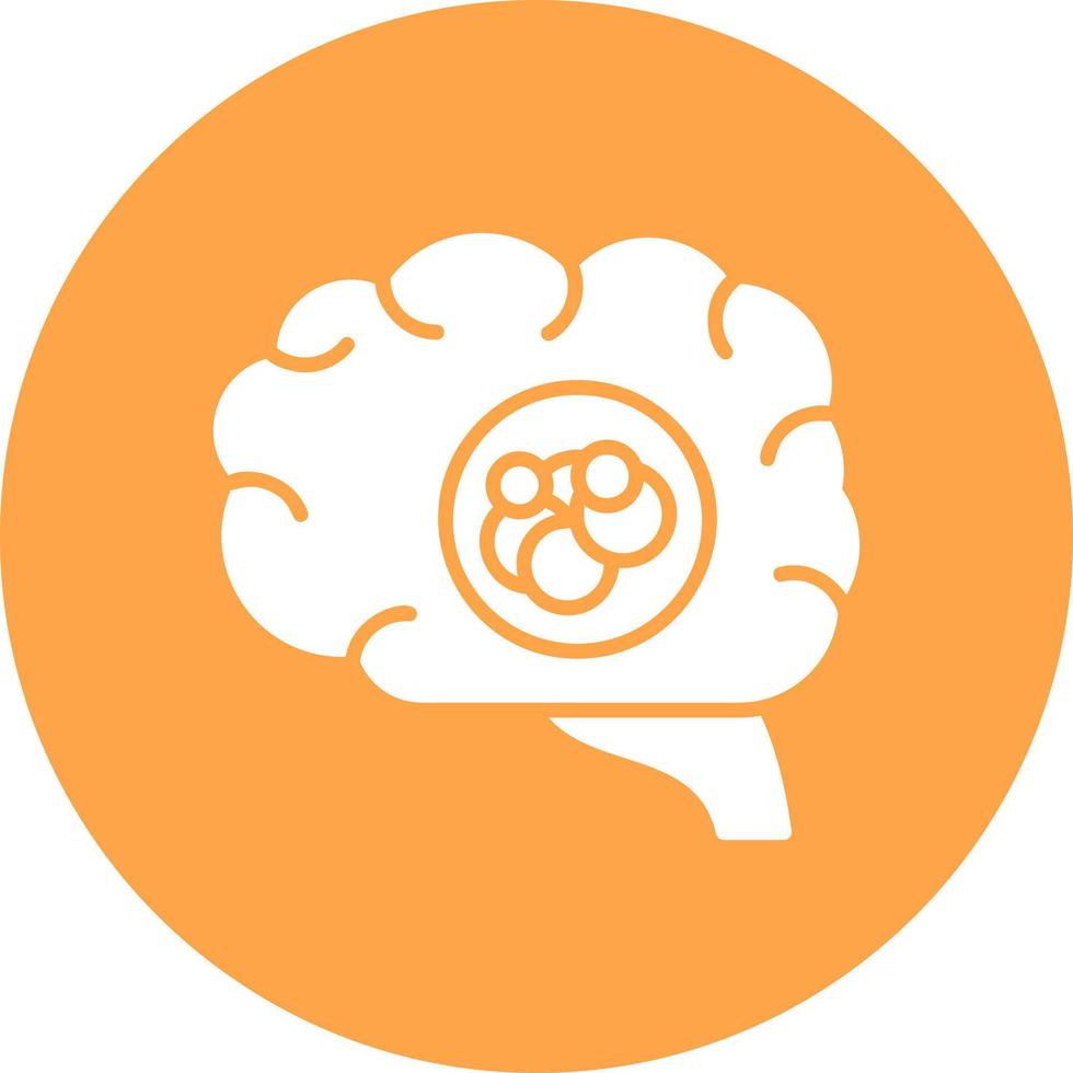 Brain Cancer Creative Icon Design vector