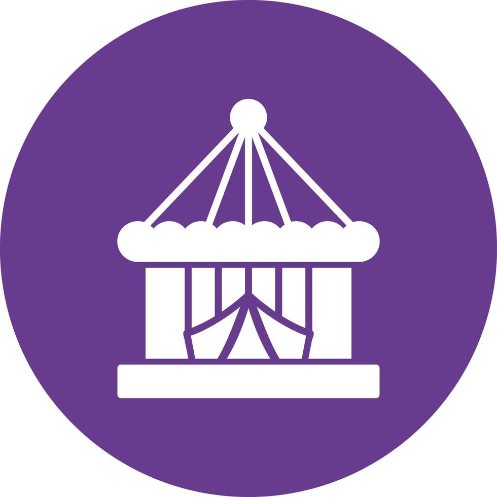 Circus Tent Creative Icon Design vector