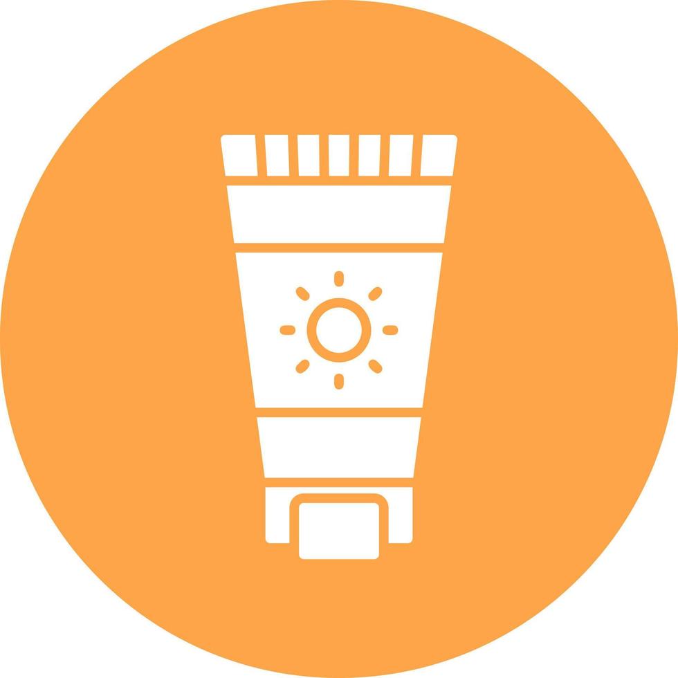 Sunscreen Creative Icon Design vector