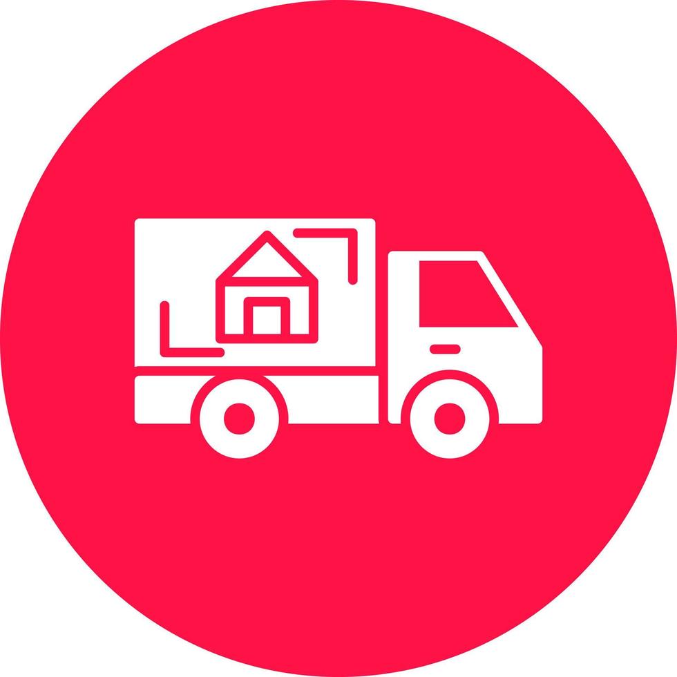 Moving Truck Creative Icon Design vector