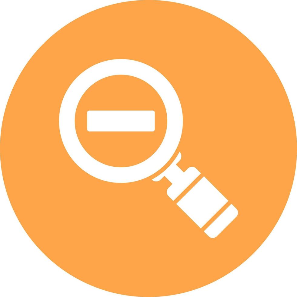 Zoom Out Creative Icon Design vector