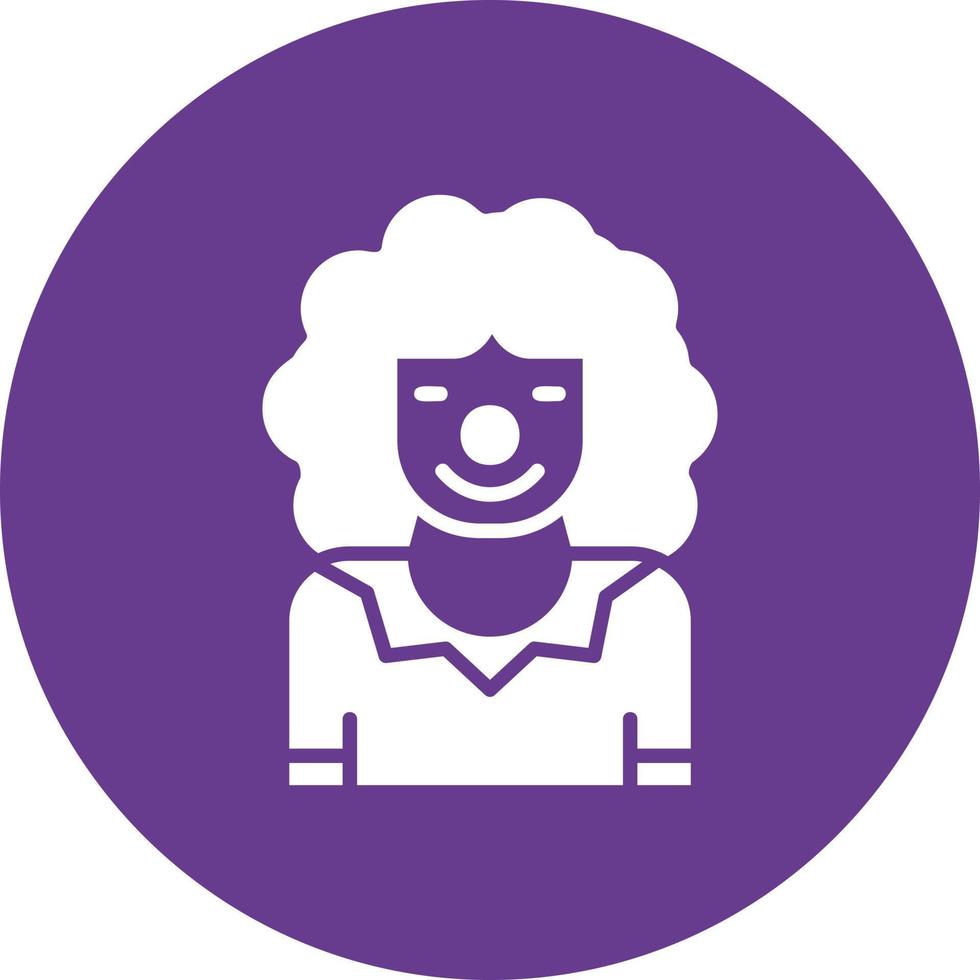 diseño de icono creativo de payaso vector