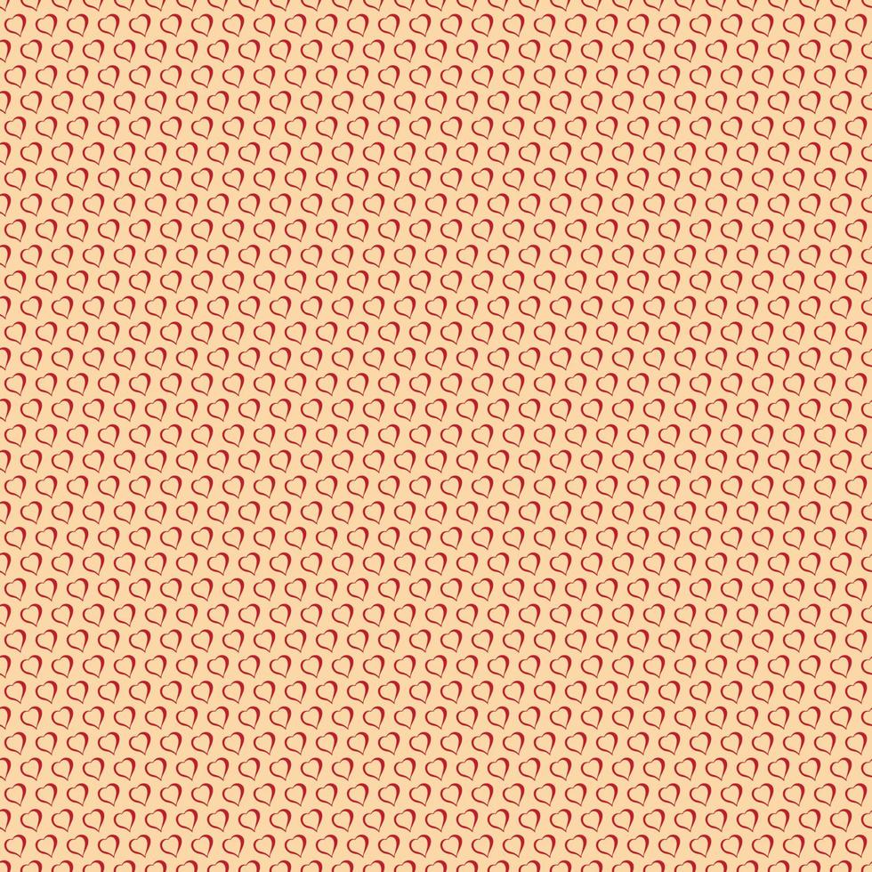 Vector seamless background with polka dots and hearts.