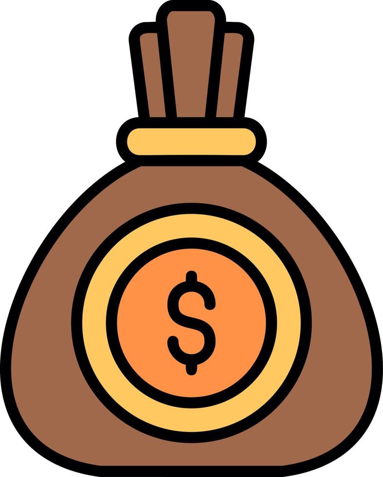 Money Bag Creative Icon Design vector