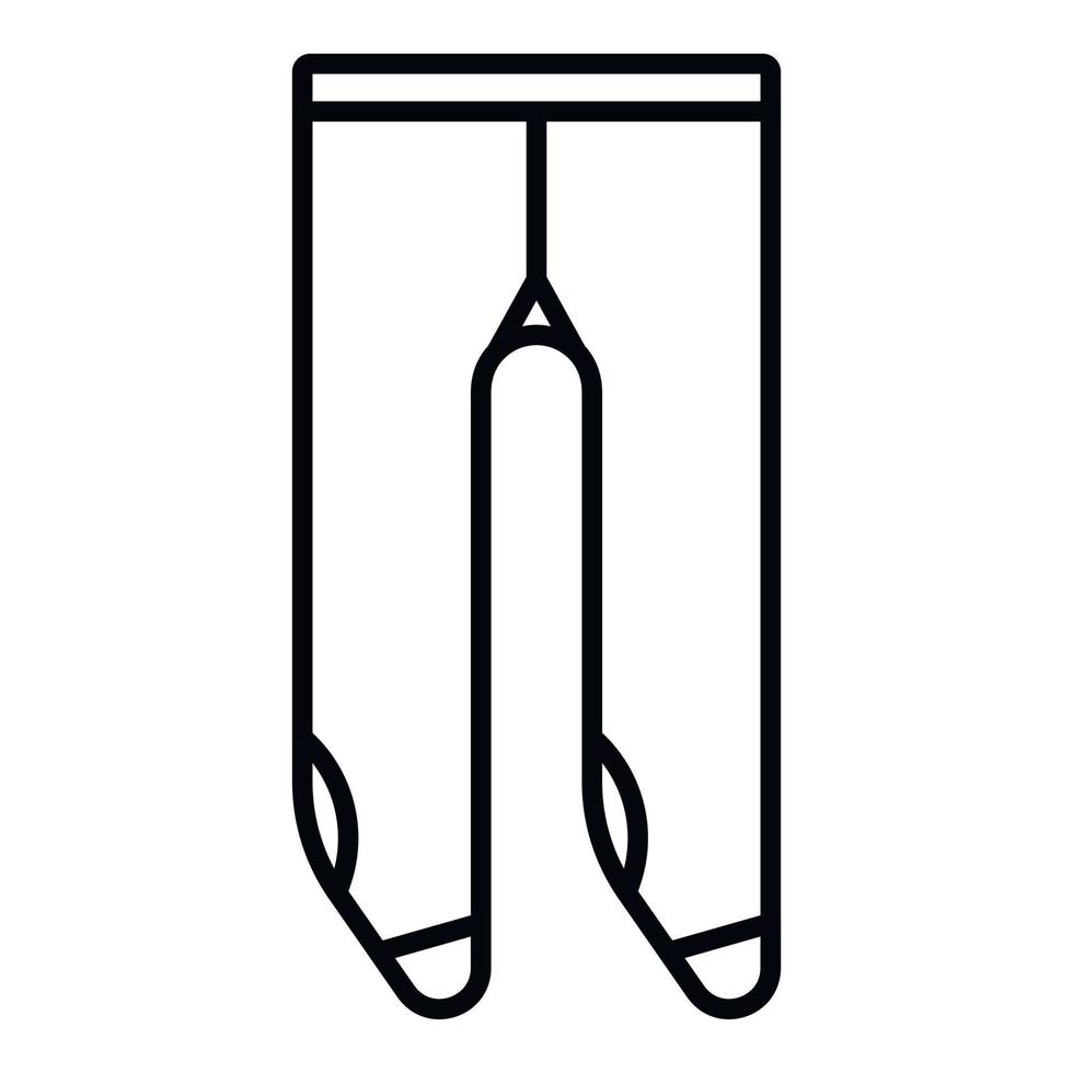 Kid tights icon, outline style vector