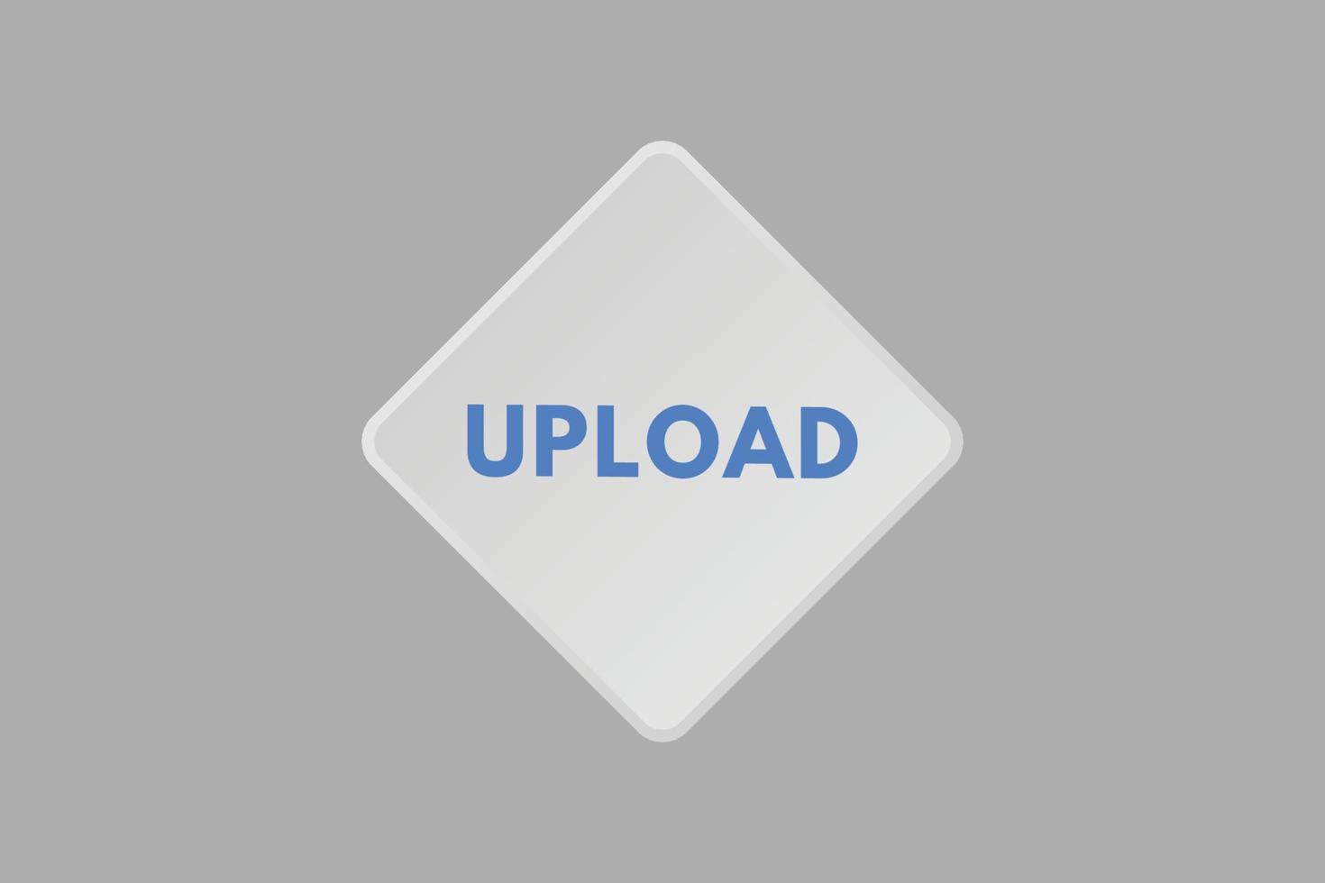 upload text Button. upload Sign Icon Label Sticker Web Buttons vector