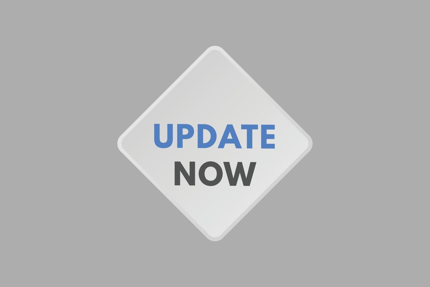 update now text Button. update now Sign Icon Label Sticker Web Buttons vector