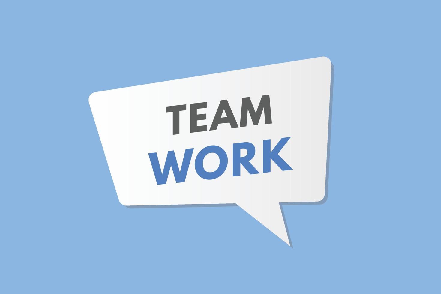 team work Button. team work Sign Icon Label Sticker Web Buttons vector