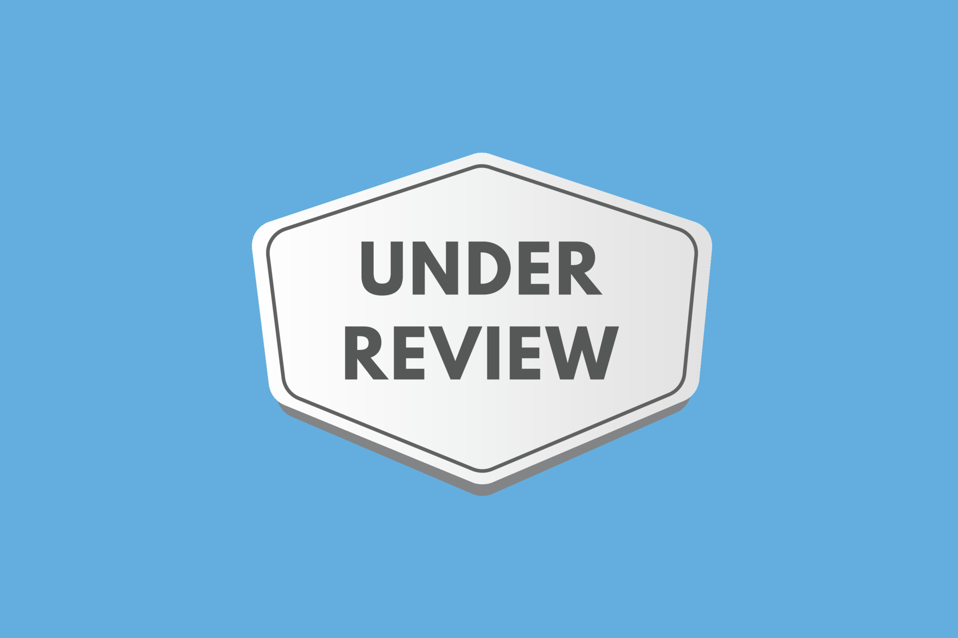 under review text Button. under review Sign Icon Label Sticker 