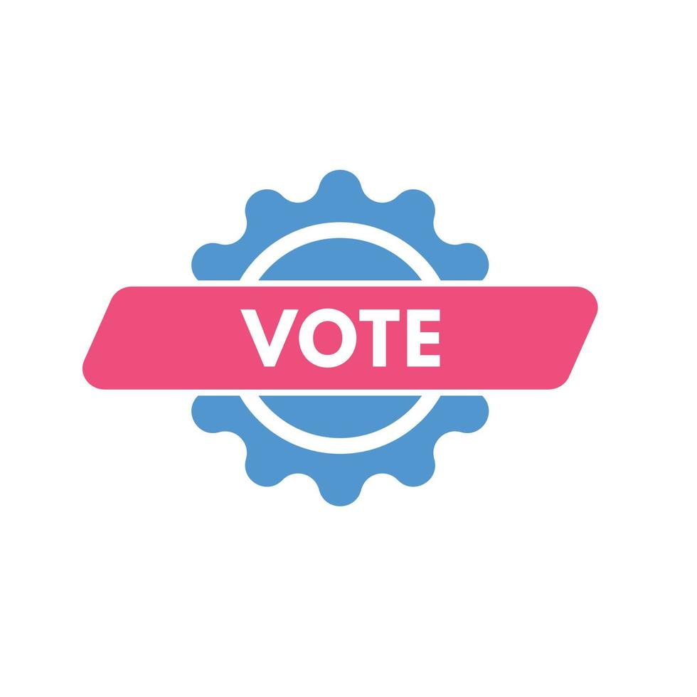 vote text Button. vote Sign Icon Label Sticker Web Buttons vector