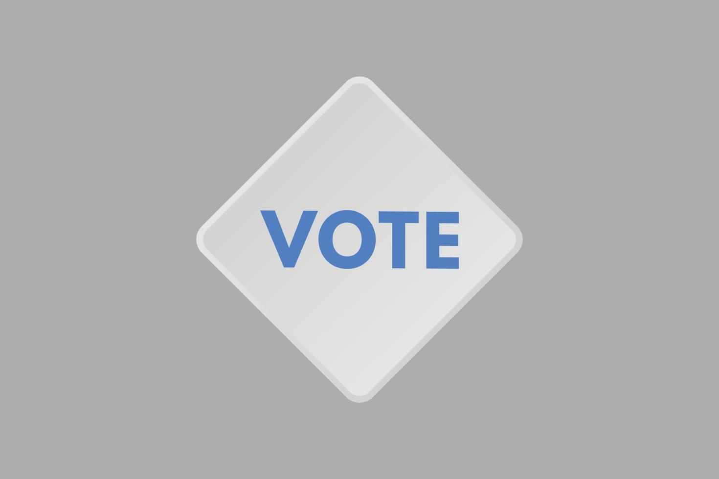 vote text Button. vote Sign Icon Label Sticker Web Buttons vector