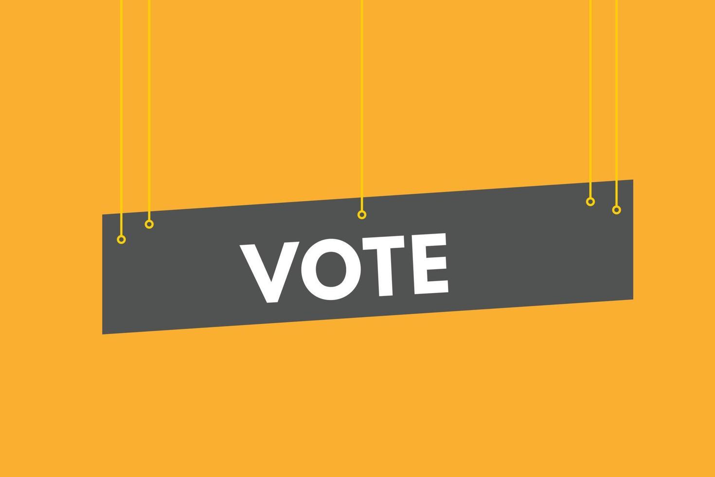 vote text Button. vote Sign Icon Label Sticker Web Buttons vector