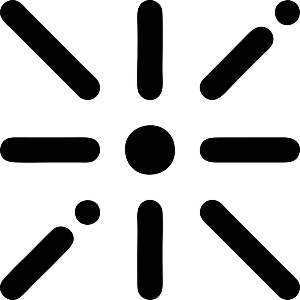 sun icon in white background, illustration of sun icon symbol in black on white background vector