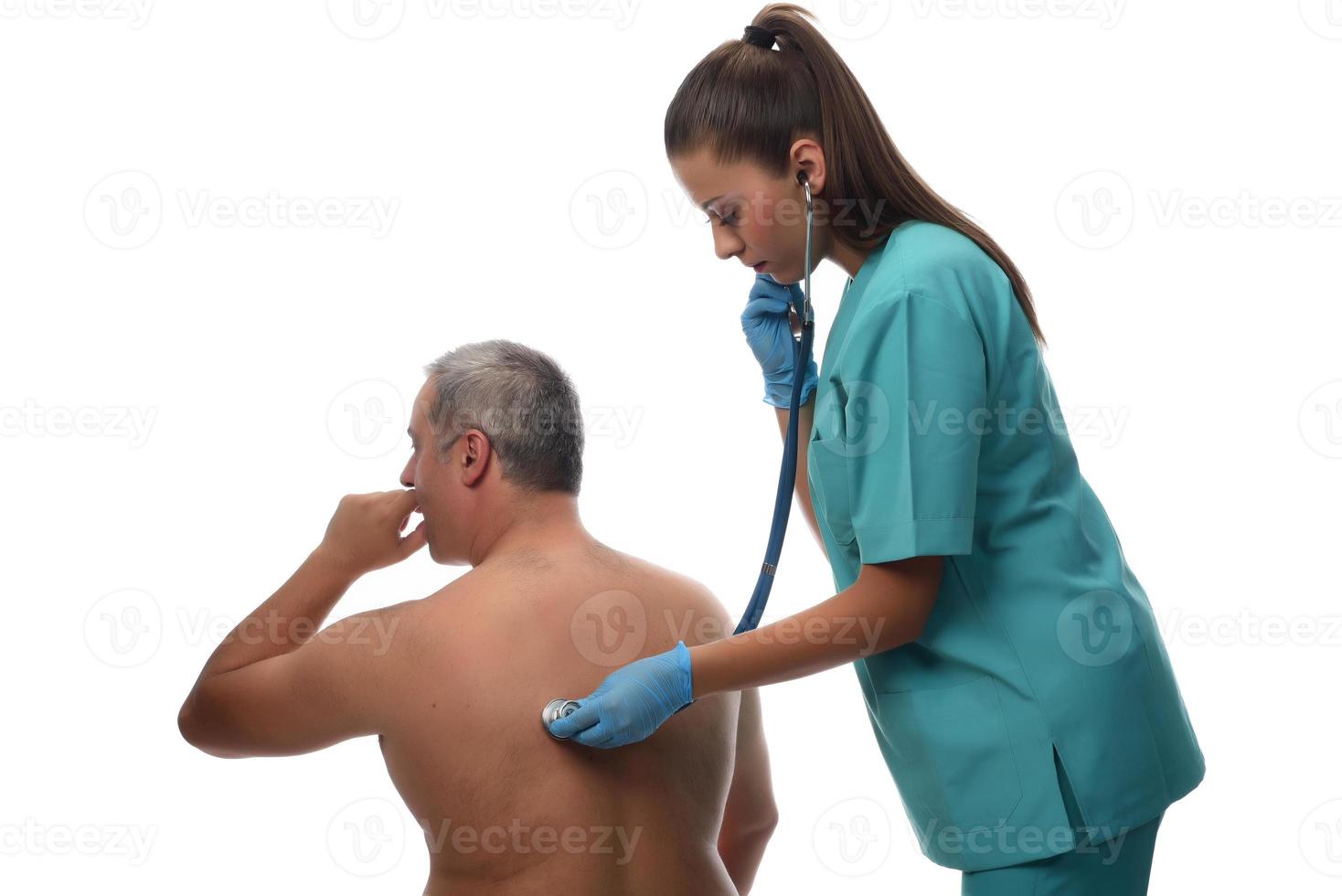 doctora revisando al paciente. concepto médico. foto